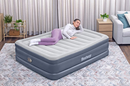 „Bestway“ dvivietis pripučiamas čiužinys 200 × 150 cm su elektrine pompa