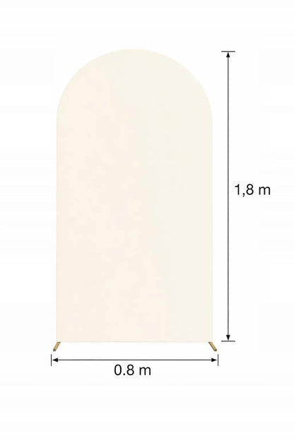 Bežinis medžiaginis užvalkalas balionų arkai, dekoracijų pagrindas, Komunija, 180x80 cm