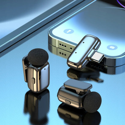 Blavec MK-03 belaidžių atlapo mikrofonų rinkinys su USB-C imtuvu ir krovimo dėklu