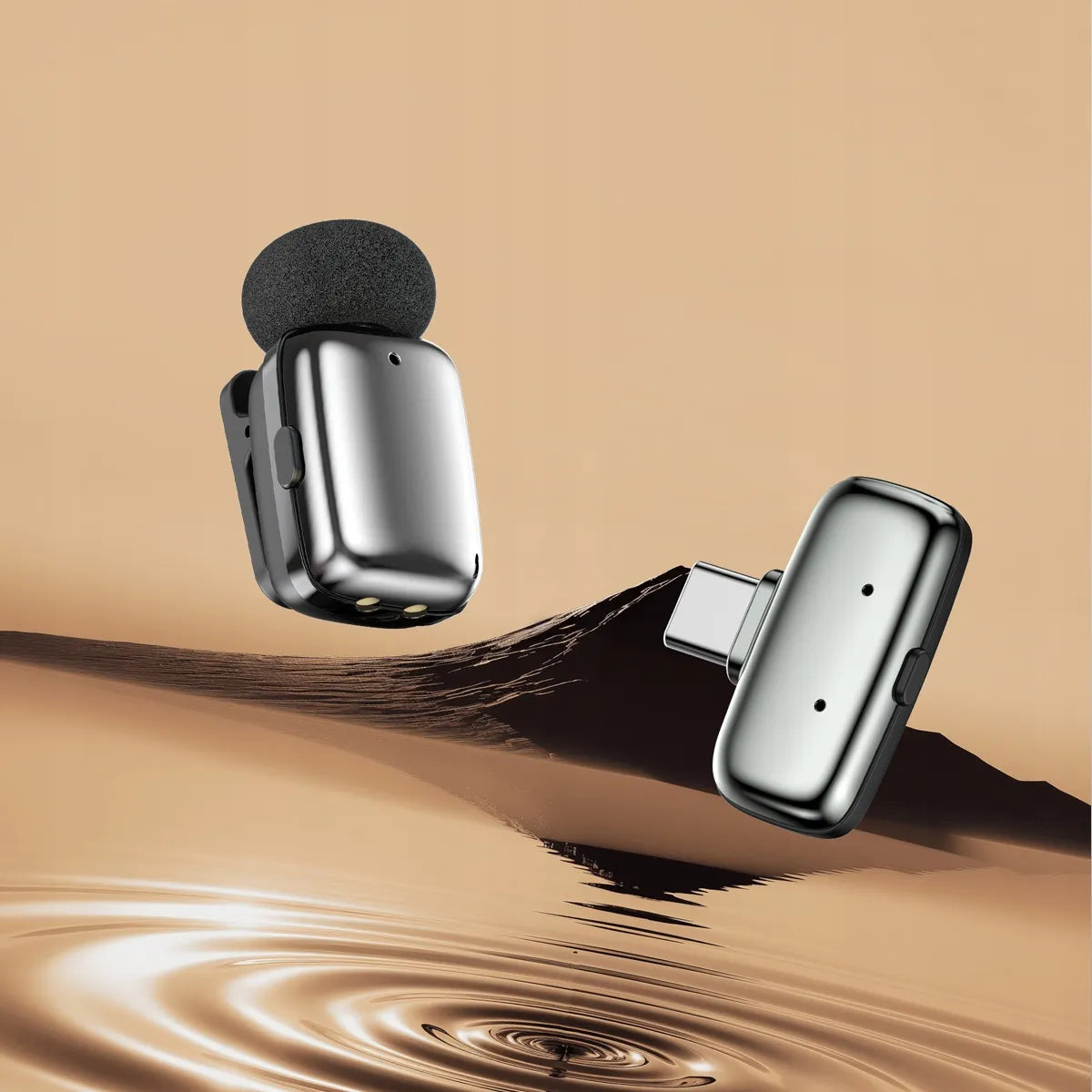 Blavec MK-03 belaidžių atlapo mikrofonų rinkinys su USB-C imtuvu ir krovimo dėklu