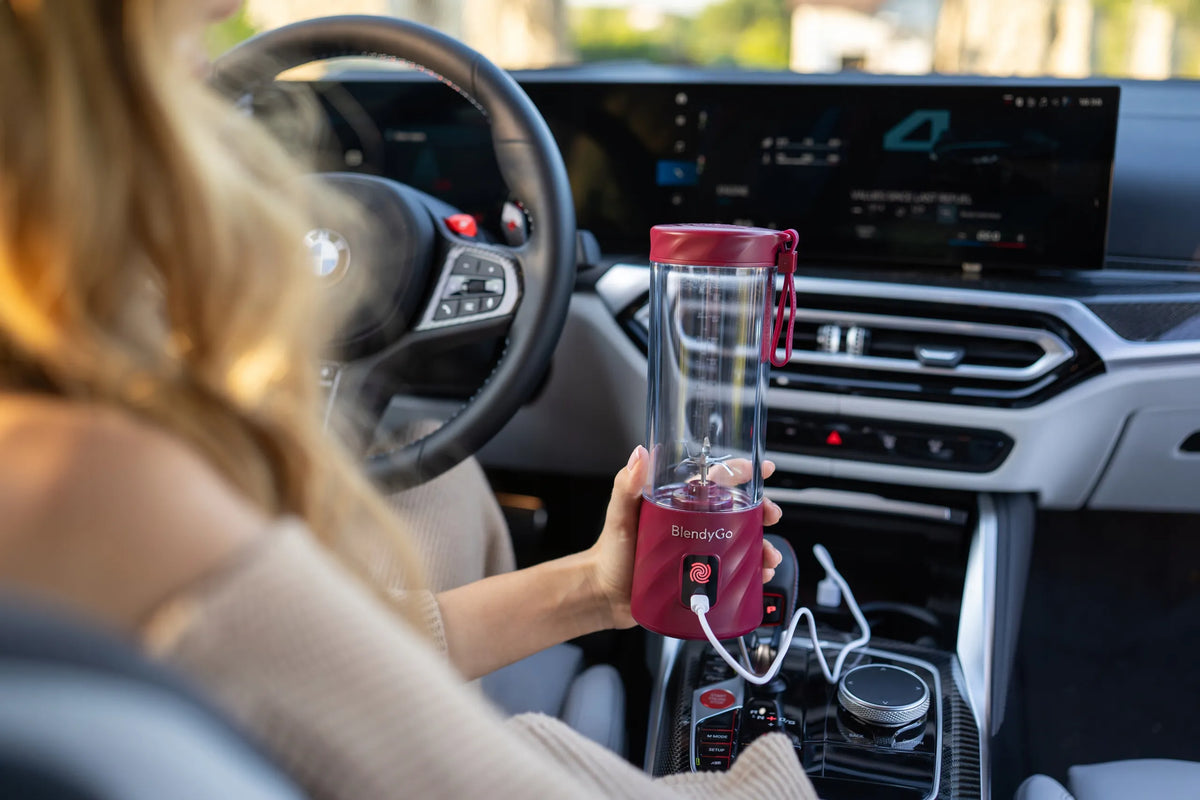 BlendyGo 3 belaidis nešiojamasis trintuvas, USB, 550 ml, burgundiškas