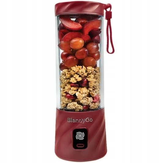 BlendyGo 3 belaidis nešiojamasis trintuvas, USB, 550 ml, burgundiškas
