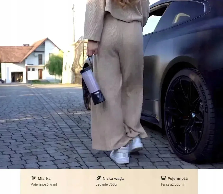 „BlendyGo 3“ belaidis trintuvas, levandų spalvos, USB