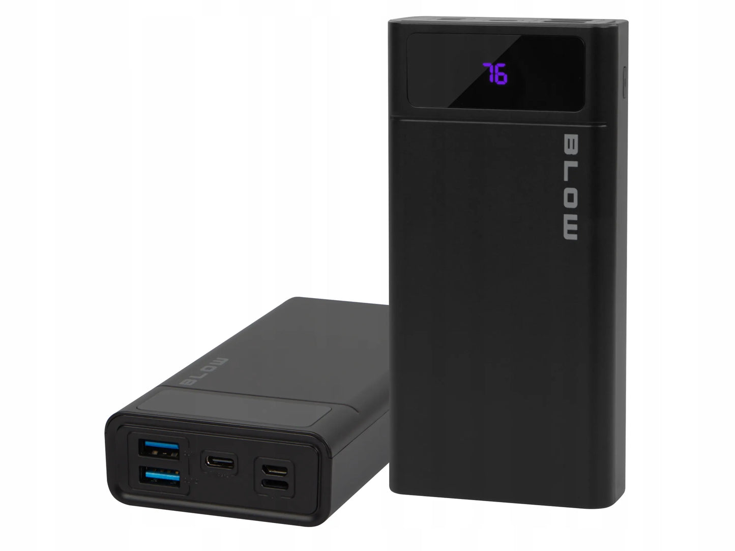 BLOW 20000 mAh 22,5W „Power Bank“, QC, PD, USB-C, greitas ir talpus
