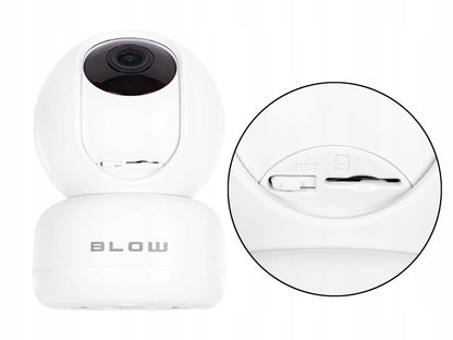 BLOW 3 MP HD sukiojama „WiFi“ IP kamera „Tuya Smart PTZ“ – vidaus kamera ir elektroninė auklė