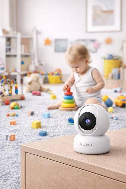 BLOW 3 MP HD sukiojama „WiFi“ IP kamera „Tuya Smart PTZ“ – vidaus kamera ir elektroninė auklė
