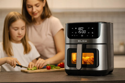 BLOW 44-600 karšto oro gruzdintuvė, 8 litrų, 2500W, 8 programos