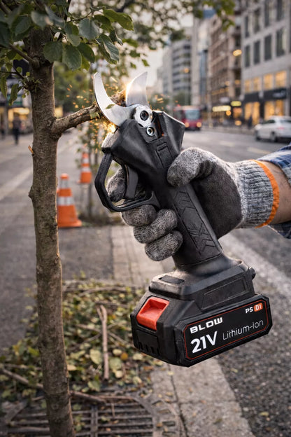 „BLOW“ akumuliatorinis elektrinis sodo sekatorius šakoms genėti, 500 W