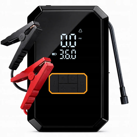 BLOW APO4 16000 mAh Jump Starter, kompresorius 150 PSI 10,3 bar, žibintuvėlis, Powerbank