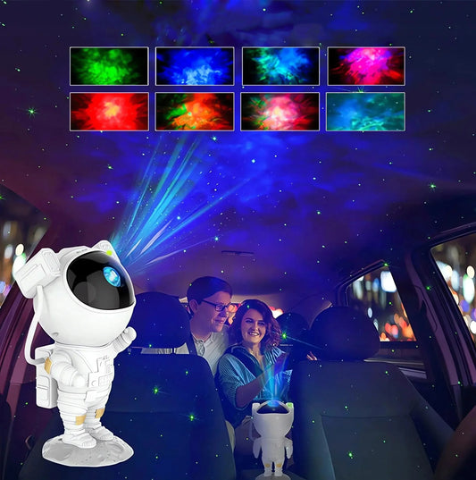 BLOW astronauto formos žvaigždžių projektorius – LED naktinė lemputė vaikams su nuotolinio valdymo pultu