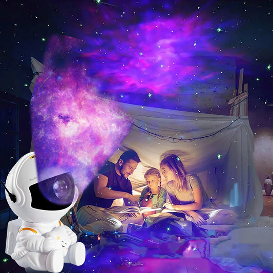 BLOW astronauto žvaigždžių projektorius – naktinė lemputė vaikams, lazerinis projektorius su nuotolinio valdymo pultu