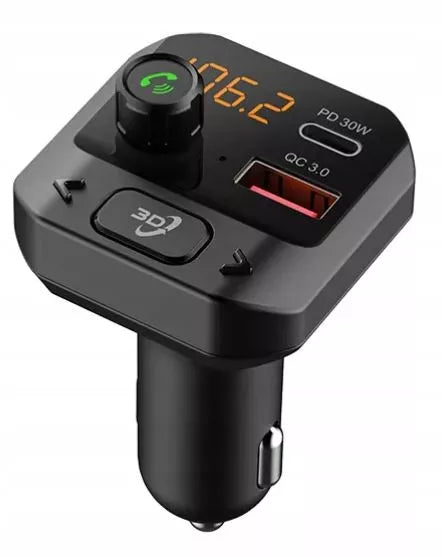 BLOW automobilinis „Bluetooth“ FM siųstuvas su įkrovikliu, USB-C PD 30 W, QC3.0, USB ir „microSD“
