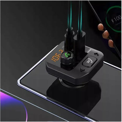 BLOW automobilinis „Bluetooth“ FM siųstuvas su įkrovikliu, USB-C PD 30 W, QC3.0, USB ir „microSD“