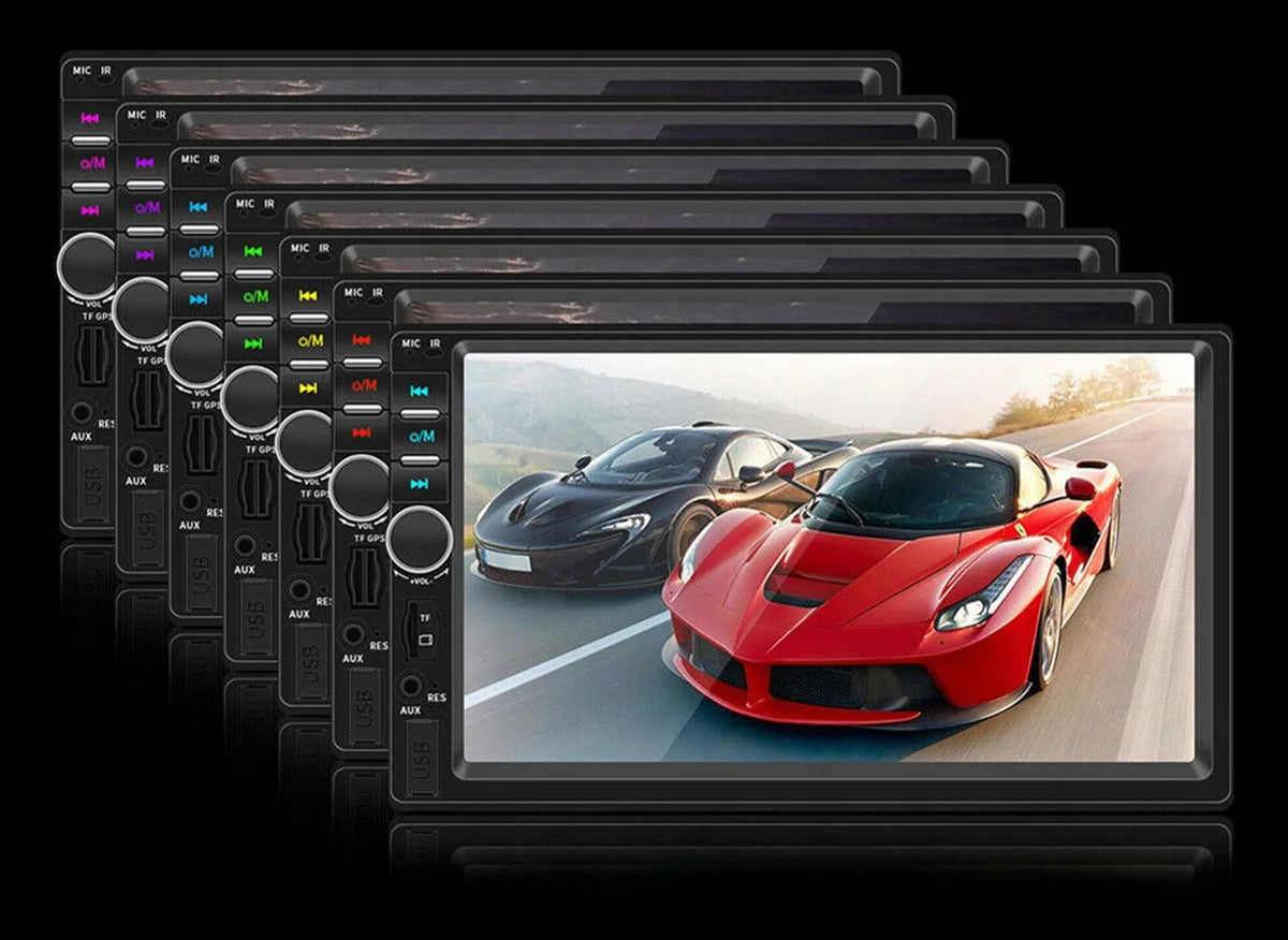 BLOW AVH-9810 2-DIN automobilinis grotuvas su „Bluetooth“, 7 colių jutikliniu ekranu, RDS, USB, AUX, 4 × 50 W ir nuotolinio valdymo pulteliu