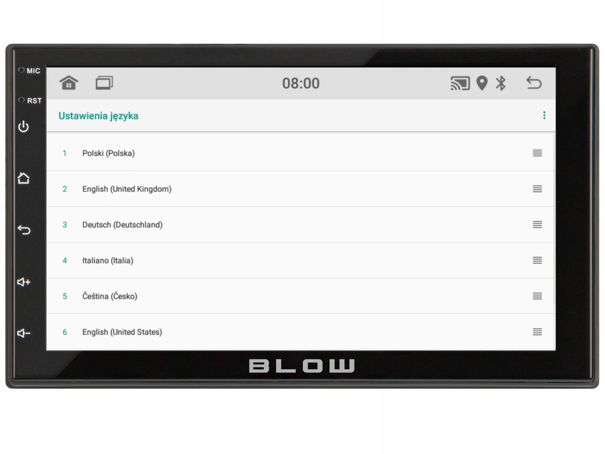 BLOW AVH-9930 2-DIN automobilinis radijas su „Android 12“, „Bluetooth“, „CarPlay“, „Android Auto“ ir „Mirror Link“, 7 colių