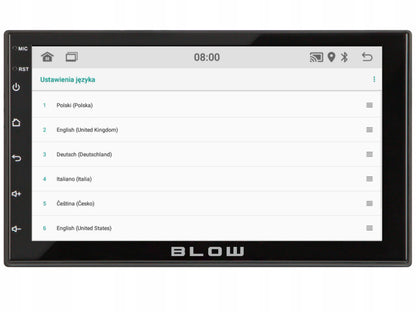 BLOW AVH-9930 2-DIN automobilinis radijas su „Android 12“, „Bluetooth“, „CarPlay“, „Android Auto“ ir „Mirror Link“, 7 colių
