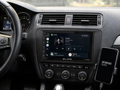 BLOW AVH-9930 2-DIN automobilinis radijas su „Android 12“, „Bluetooth“, „CarPlay“, „Android Auto“ ir „Mirror Link“, 7 colių