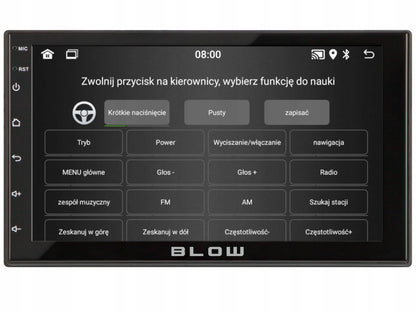 BLOW AVH-9930 2-DIN automobilinis radijas su „Android 12“, „Bluetooth“, „CarPlay“, „Android Auto“ ir „Mirror Link“, 7 colių