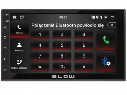 BLOW AVH-9930 2-DIN automobilinis radijas su „Android 12“, „Bluetooth“, „CarPlay“, „Android Auto“ ir „Mirror Link“, 7 colių