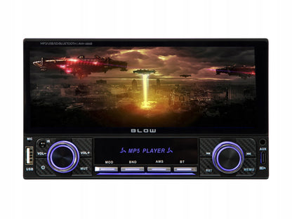 BLOW AVH686B 2-DIN automobilinis grotuvas su 6,86 colio jutikliniu ekranu, USB, „Bluetooth“, CarPlay ir Android Auto