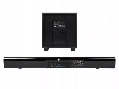 BLOW CINEMA 4.1 garso juosta su „Bluetooth“, USB, HDMI ir žemųjų dažnių kolonėle, 120 W, juoda