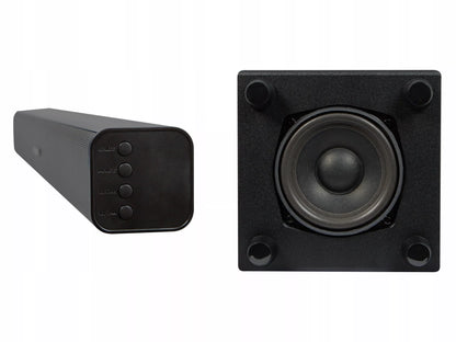 BLOW CINEMA 4.1 garso juosta su „Bluetooth“, USB, HDMI ir žemųjų dažnių kolonėle, 120 W, juoda