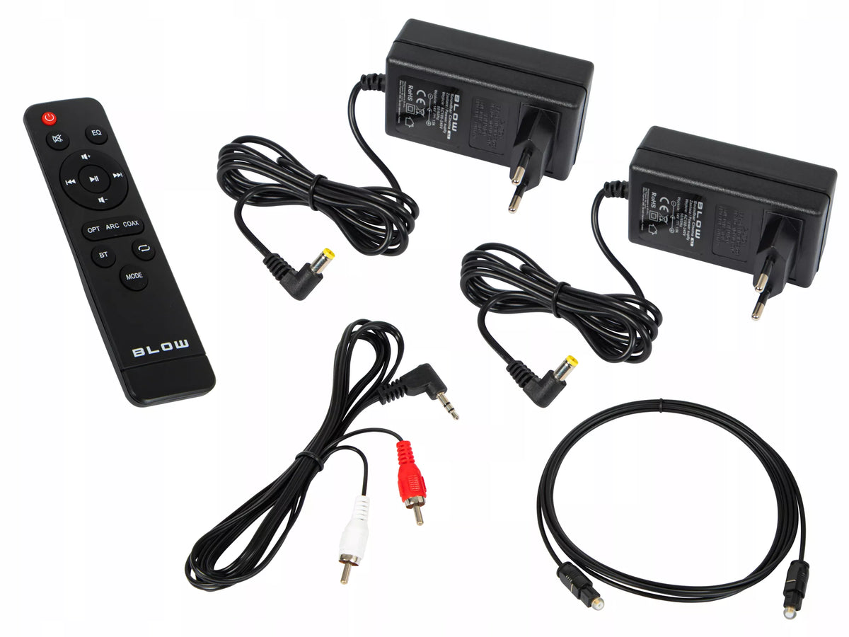 BLOW CINEMA 4.1 garso juosta su „Bluetooth“, USB, HDMI ir žemųjų dažnių kolonėle, 120 W, juoda