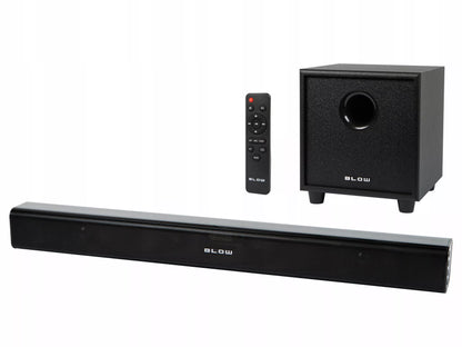 BLOW CINEMA 4.1 garso juosta su „Bluetooth“, USB, HDMI ir žemųjų dažnių kolonėle, 120 W, juoda