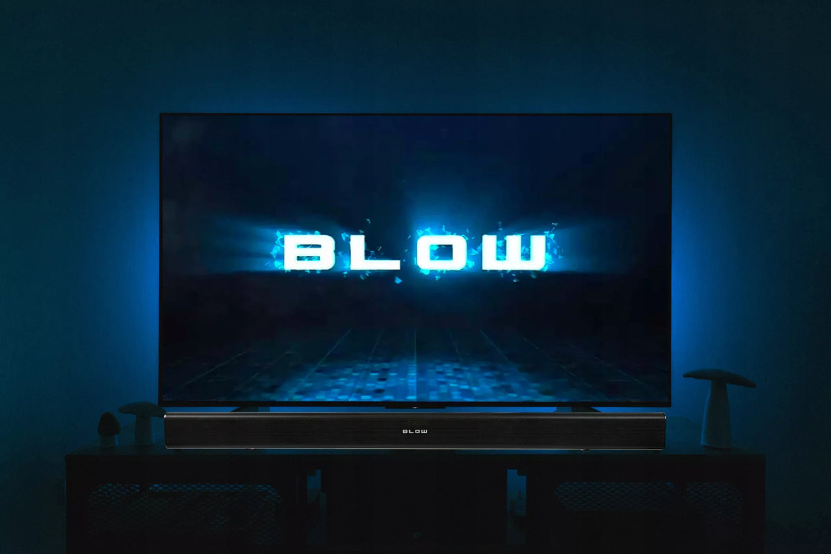 BLOW CINEMA 4.1 garso juosta su „Bluetooth“, USB, HDMI ir žemųjų dažnių kolonėle, 120 W, juoda