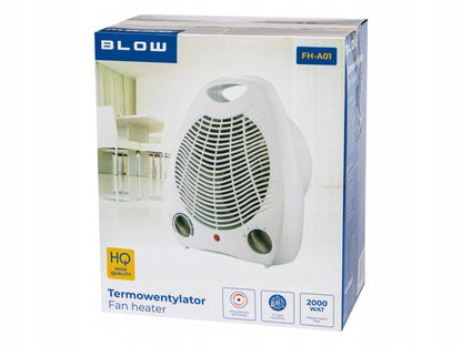 BLOW FH-A01 elektrinis termoventiliatorius, 2000 W, su termostatu