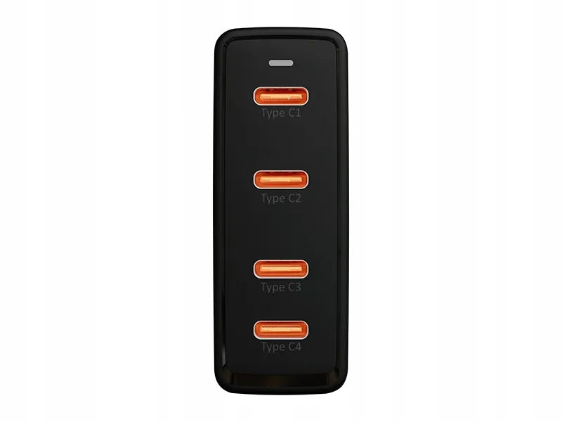 BLOW greitasis tinklo įkroviklis, 4 × USB-C, QC, PD, 100 W, GaN