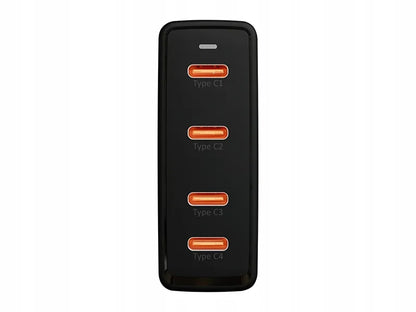 BLOW greitasis tinklo įkroviklis, 4 × USB-C, QC, PD, 100 W, GaN