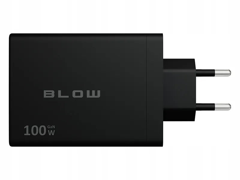 BLOW greitasis tinklo įkroviklis, 4 × USB-C, QC, PD, 100 W, GaN