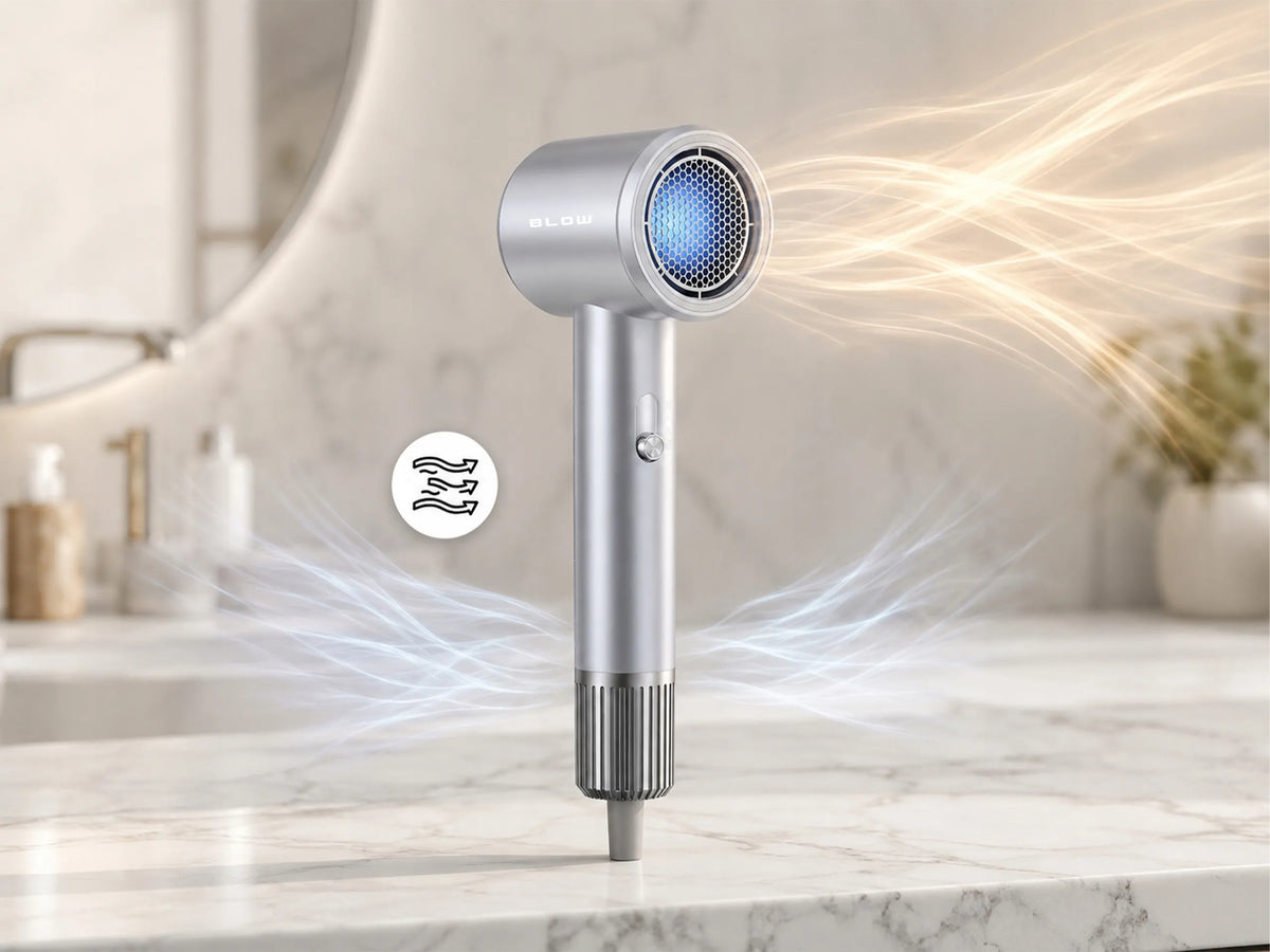 BLOW HD-800 plaukų džiovintuvas, 1800 W, šalto oro srautas, turbo režimas, lengvas ir kompaktiškas