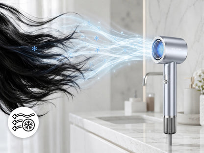 BLOW HD-800 plaukų džiovintuvas, 1800 W, šalto oro srautas, turbo režimas, lengvas ir kompaktiškas