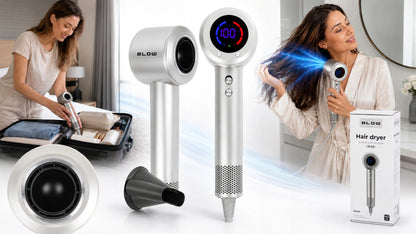 BLOW HD-900 plaukų džiovintuvas, 1600 W, 3 greičiai, LCD ekranas, šalto oro funkcija
