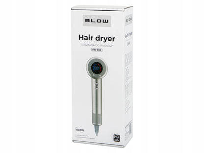 BLOW HD-900 plaukų džiovintuvas, 1600 W, 3 greičiai, LCD ekranas, šalto oro funkcija