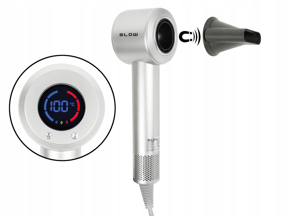 BLOW HD-900 plaukų džiovintuvas, 1600 W, 3 greičiai, LCD ekranas, šalto oro funkcija