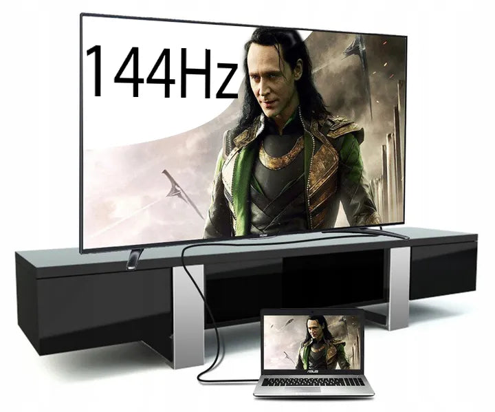 BLOW HDMI 2.1 didelės spartos kabelis, 8K, 4K, 5 m, 144 Hz, sustiprintas, garsui ir 3D