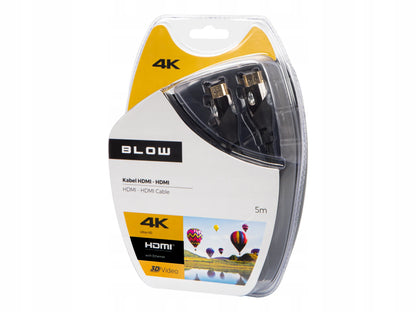 BLOW HDMI–HDMI kabelis, 2.0, 4K UHD, 3D, 5 m