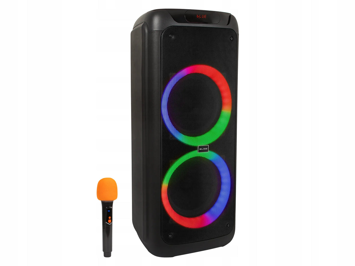 BLOW Infinity nešiojama belaidė „Bluetooth“ kolonėlė su mikrofonu karaokėms, 300 W