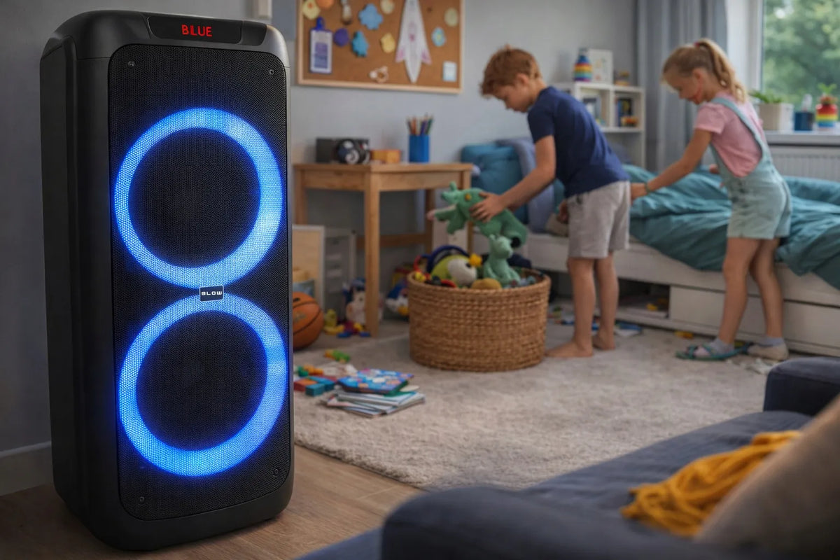 BLOW Infinity nešiojama belaidė „Bluetooth“ kolonėlė su mikrofonu karaokėms, 300 W