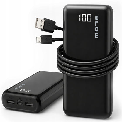 BLOW išorinė baterija 20 000 mAh, 22,5 W, QC 3.0, PD, USB-C, greitojo įkrovimo
