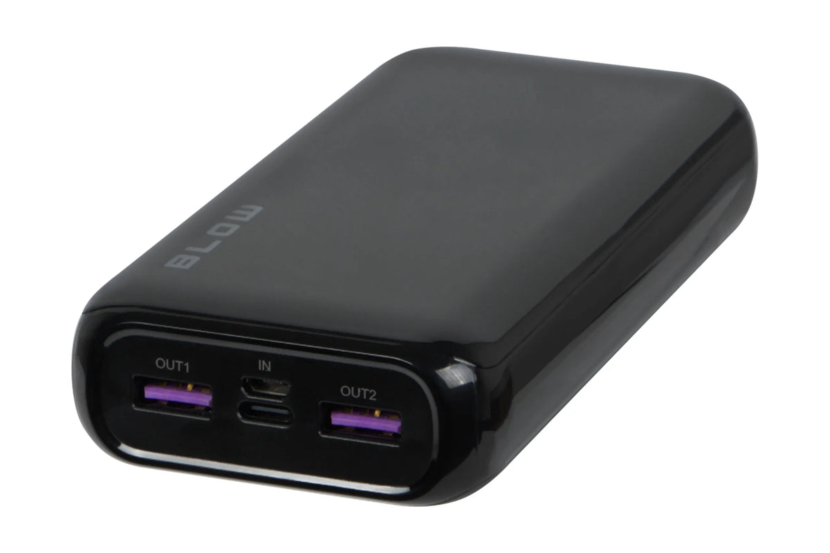 BLOW išorinė baterija 20 000 mAh, 22,5 W, QC 3.0, PD, USB-C, greitojo įkrovimo