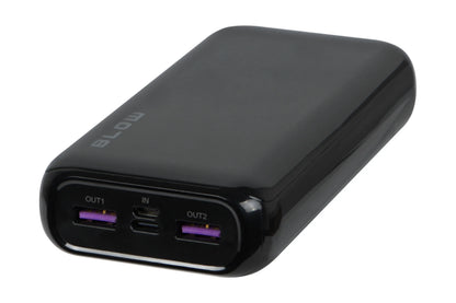 BLOW išorinė baterija 20 000 mAh, 22,5 W, QC 3.0, PD, USB-C, greitojo įkrovimo