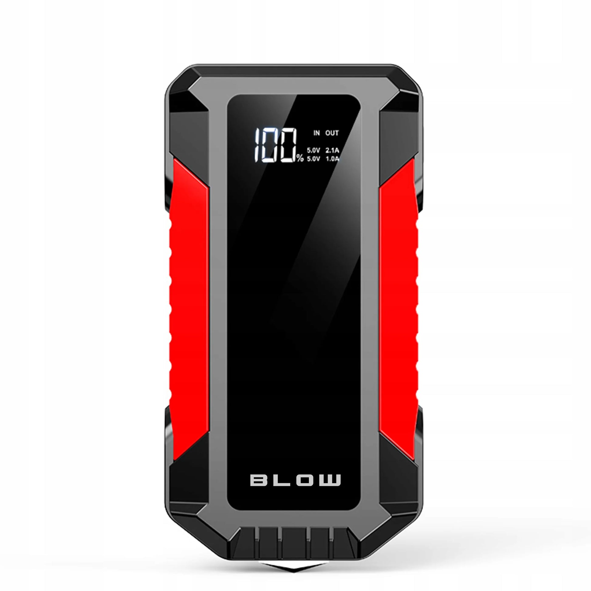 BLOW JS-12 automobilinis paleidiklis, „Powerbank“, LED žibintuvėlis ir avarinis plaktukas, 1000A, 12000mAh
