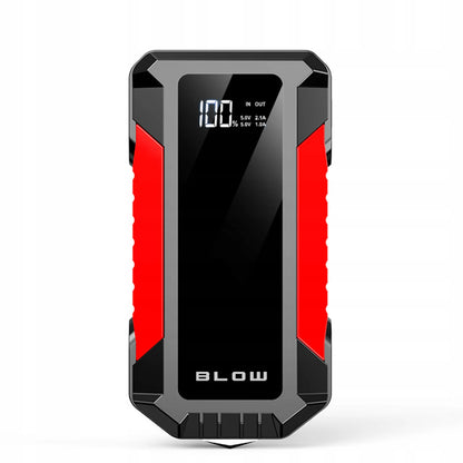BLOW JS-12 automobilinis paleidiklis, „Powerbank“, LED žibintuvėlis ir avarinis plaktukas, 1000A, 12000mAh