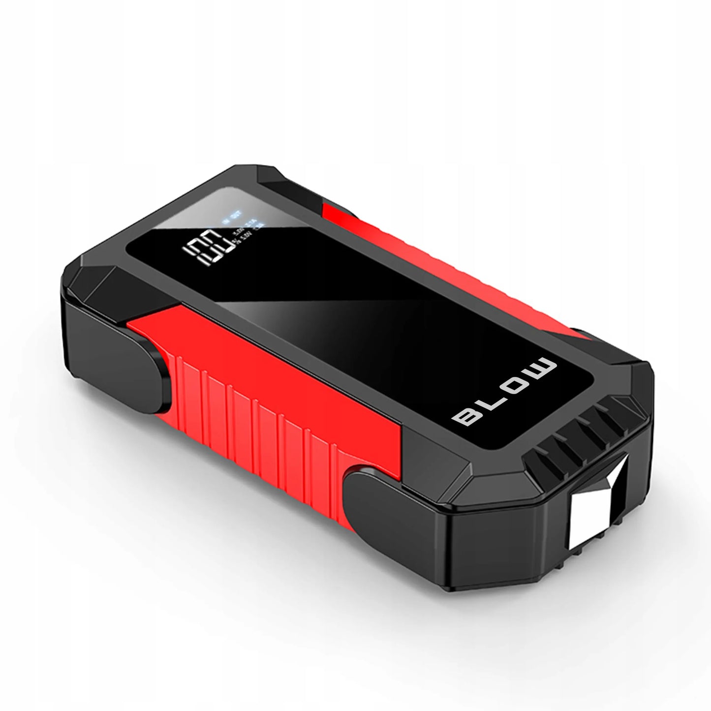 BLOW JS-12 automobilinis paleidiklis, „Powerbank“, LED žibintuvėlis ir avarinis plaktukas, 1000A, 12000mAh