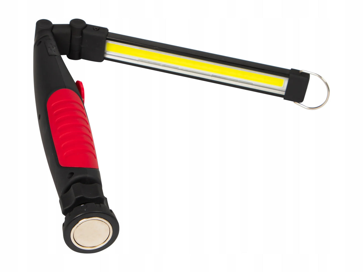 „BLOW“ LED dirbtuvių lempa–žibintuvėlis COB su magnetu, USB įkrovimu ir pakabinimo kilpa