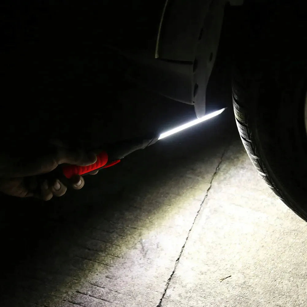 „BLOW“ LED dirbtuvių lempa–žibintuvėlis COB su magnetu, USB įkrovimu ir pakabinimo kilpa